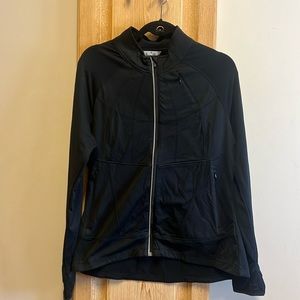 Athleta athletic jacket. 3 front pockets. Black.
